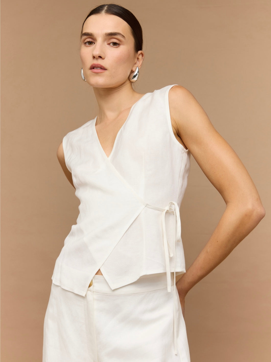 Nyla Wrap Top