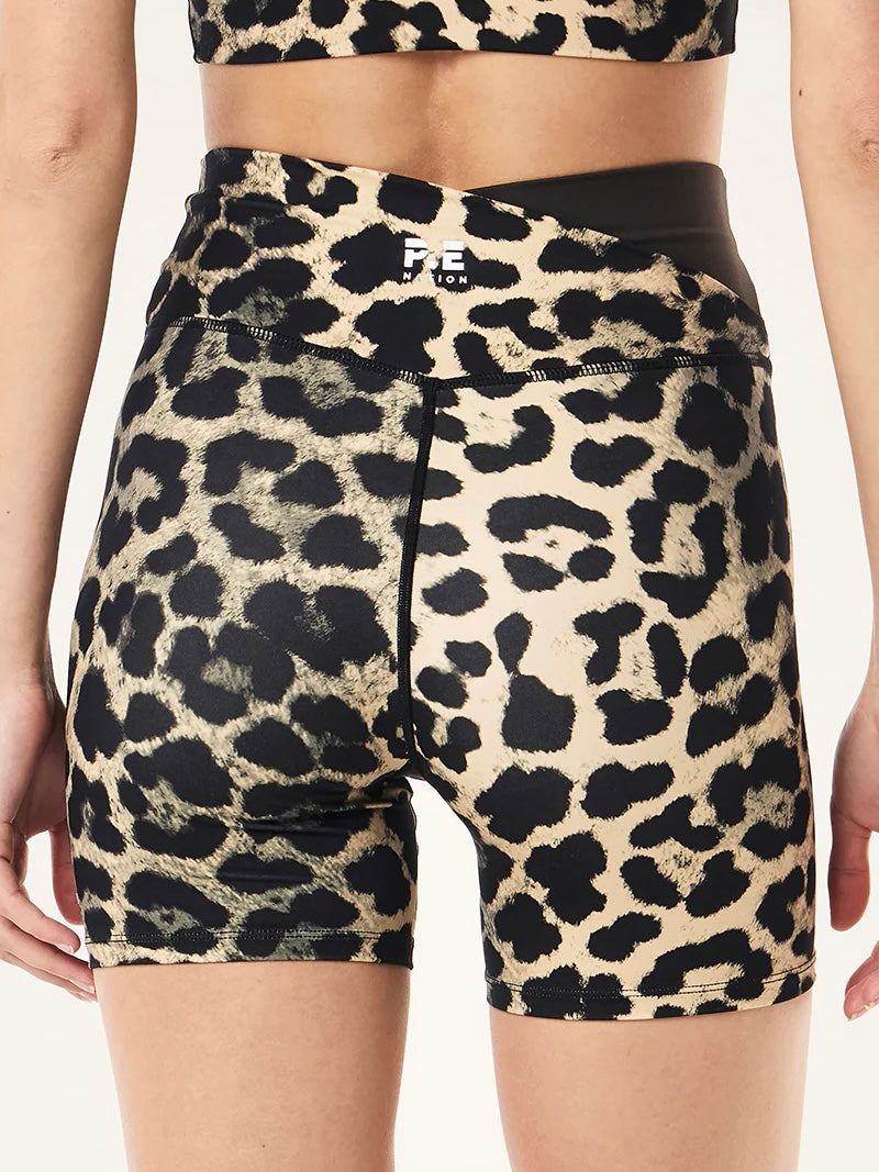 Wander 5" Bike Short - Leopard
