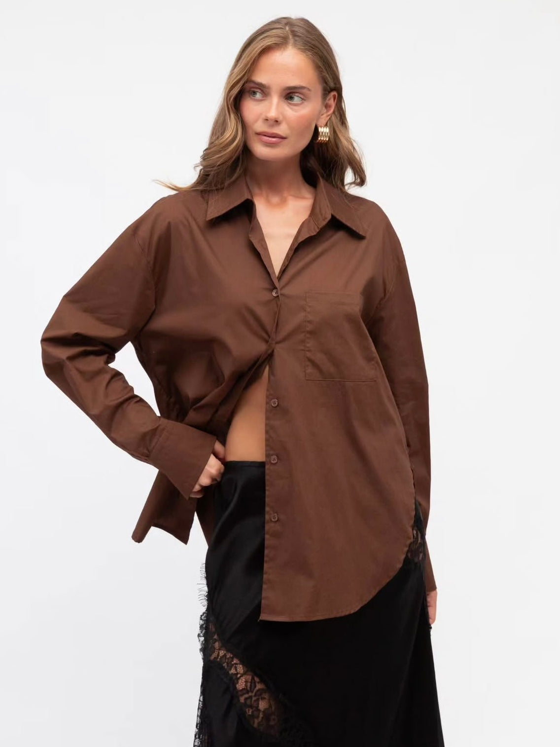 Lacy Oversized Shirt