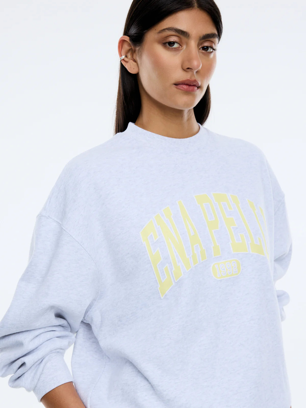 Anniversary Sweatshirt - White Marle