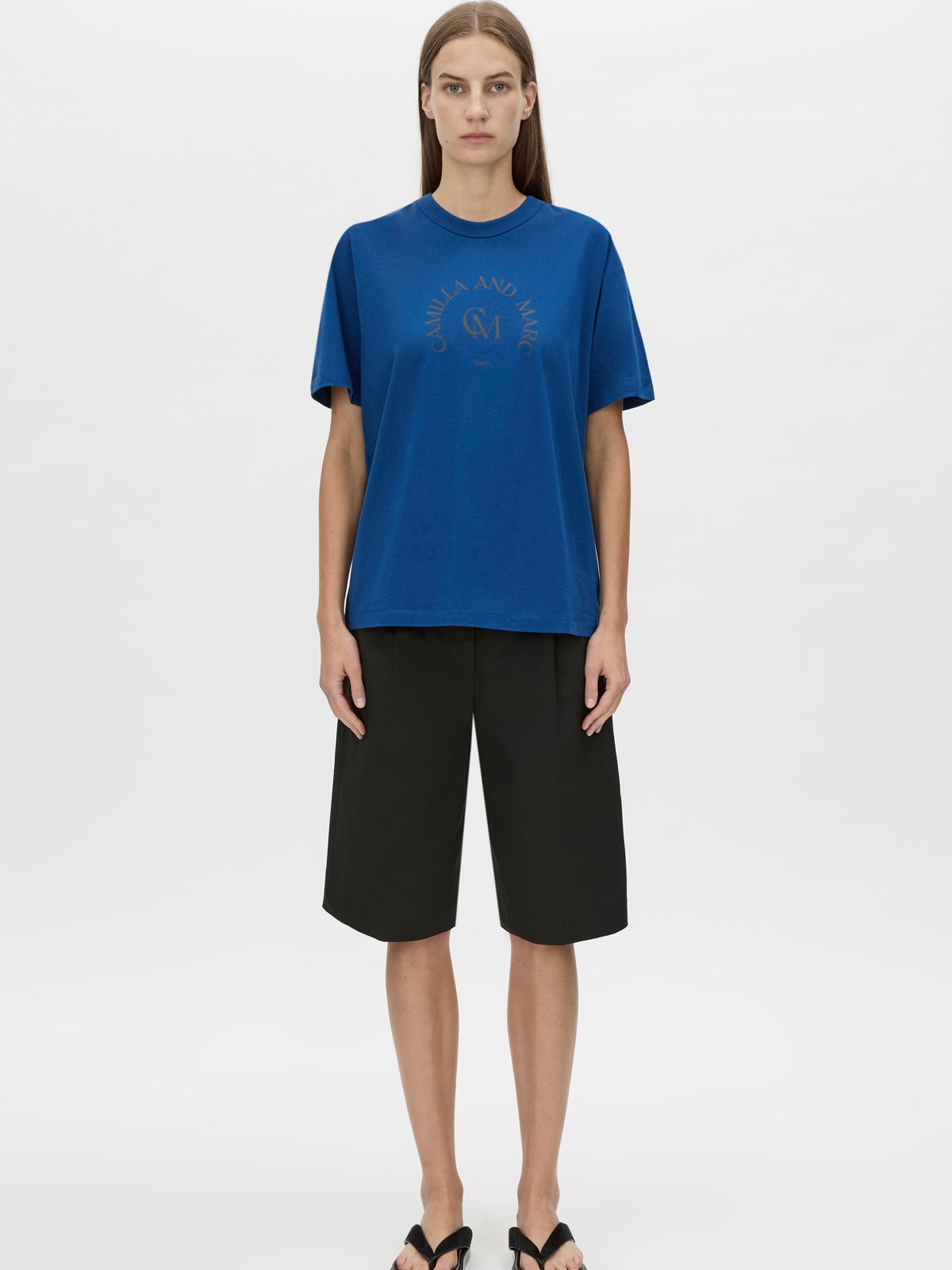 Karine Graphic Tee - Royal Blue