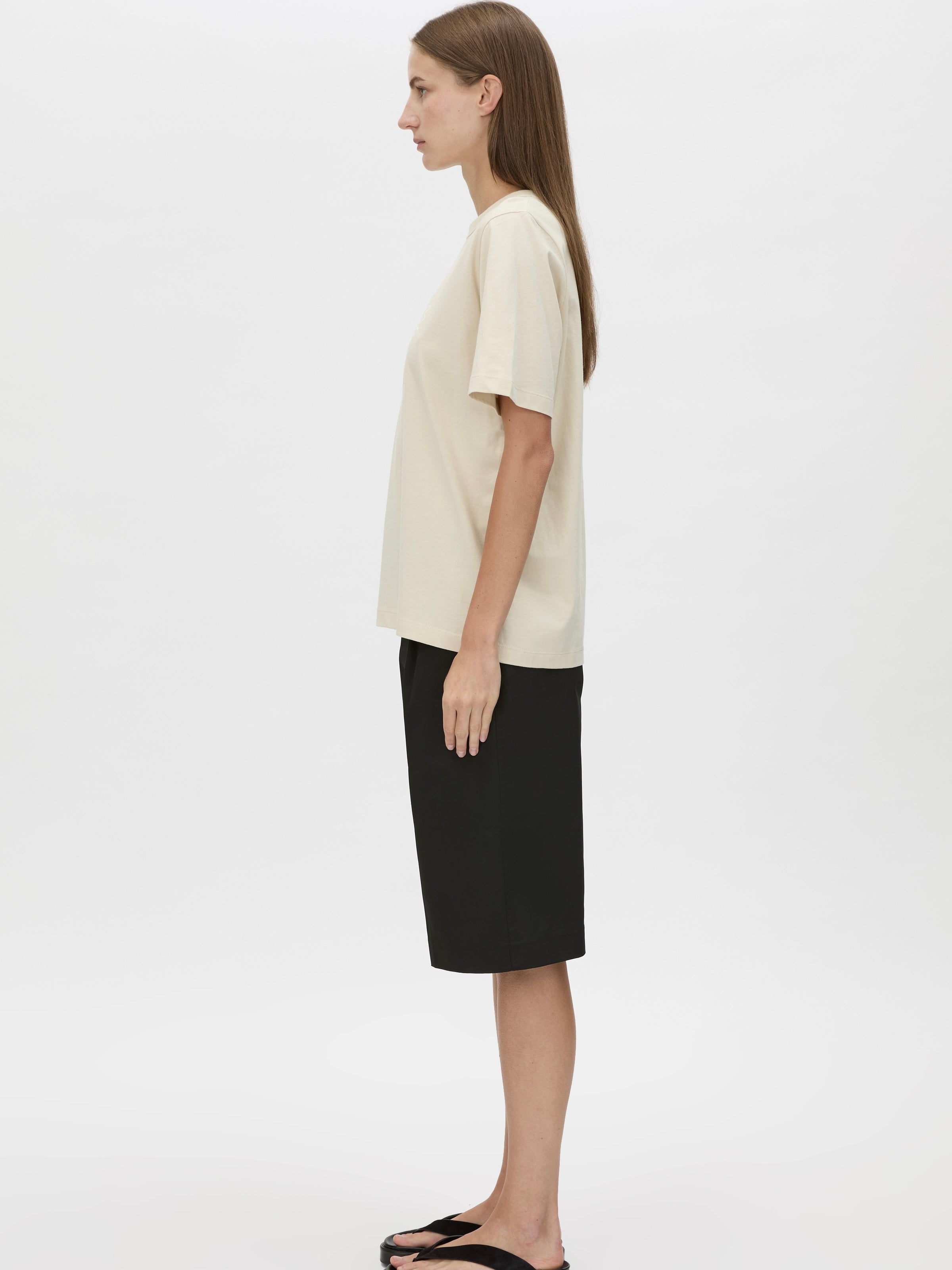 Karine Graphic Tee - Chalk