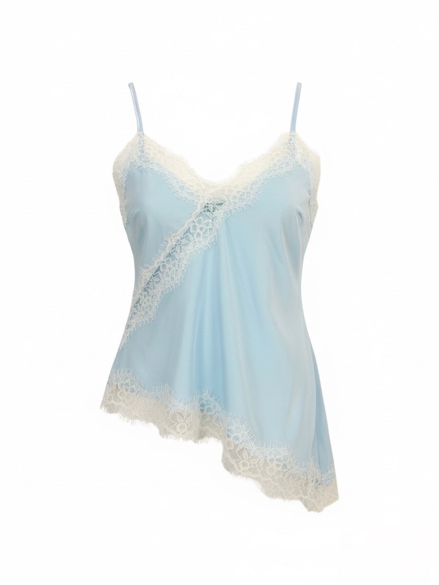 Olive Lace Camisole - Blue