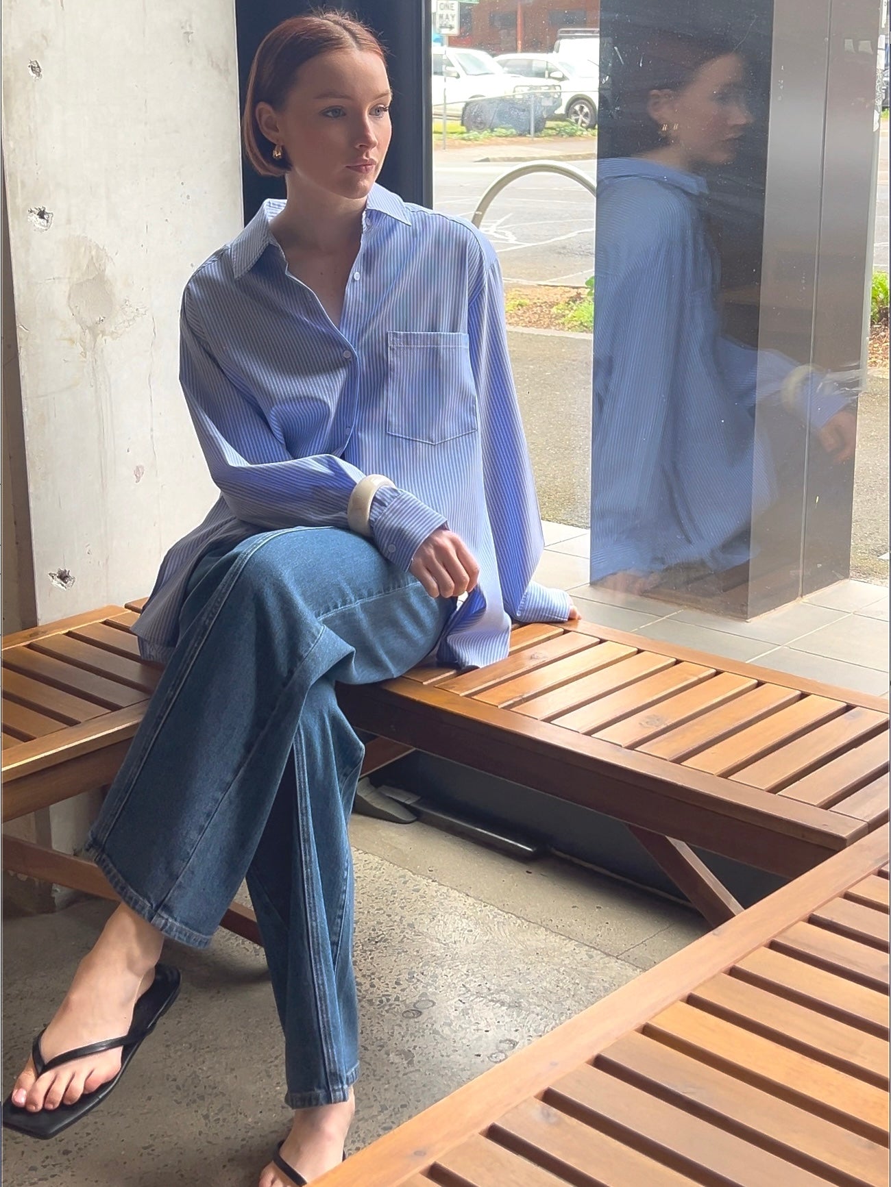 Mika Shirt - Blue Stripe