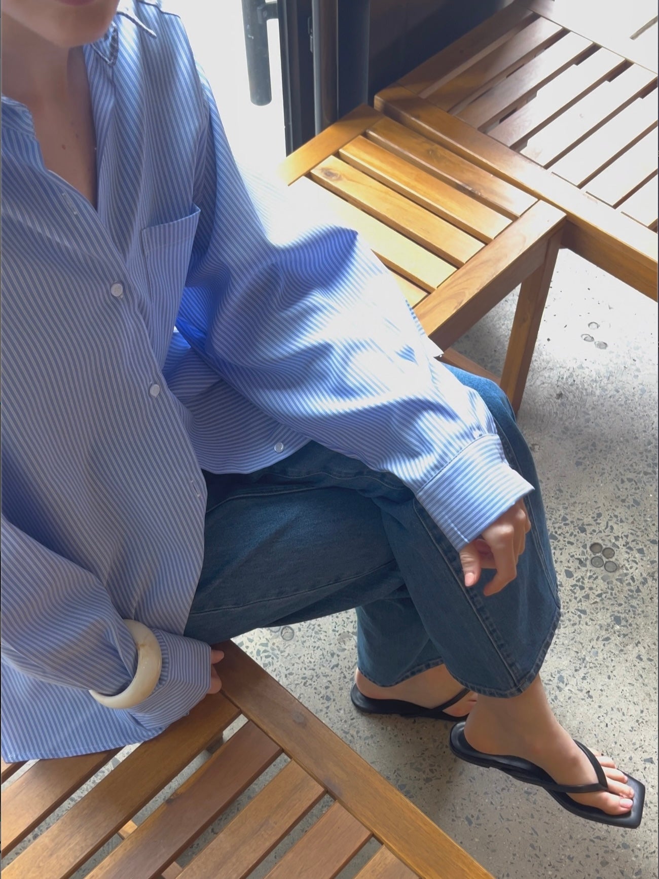 Mika Shirt - Blue Stripe