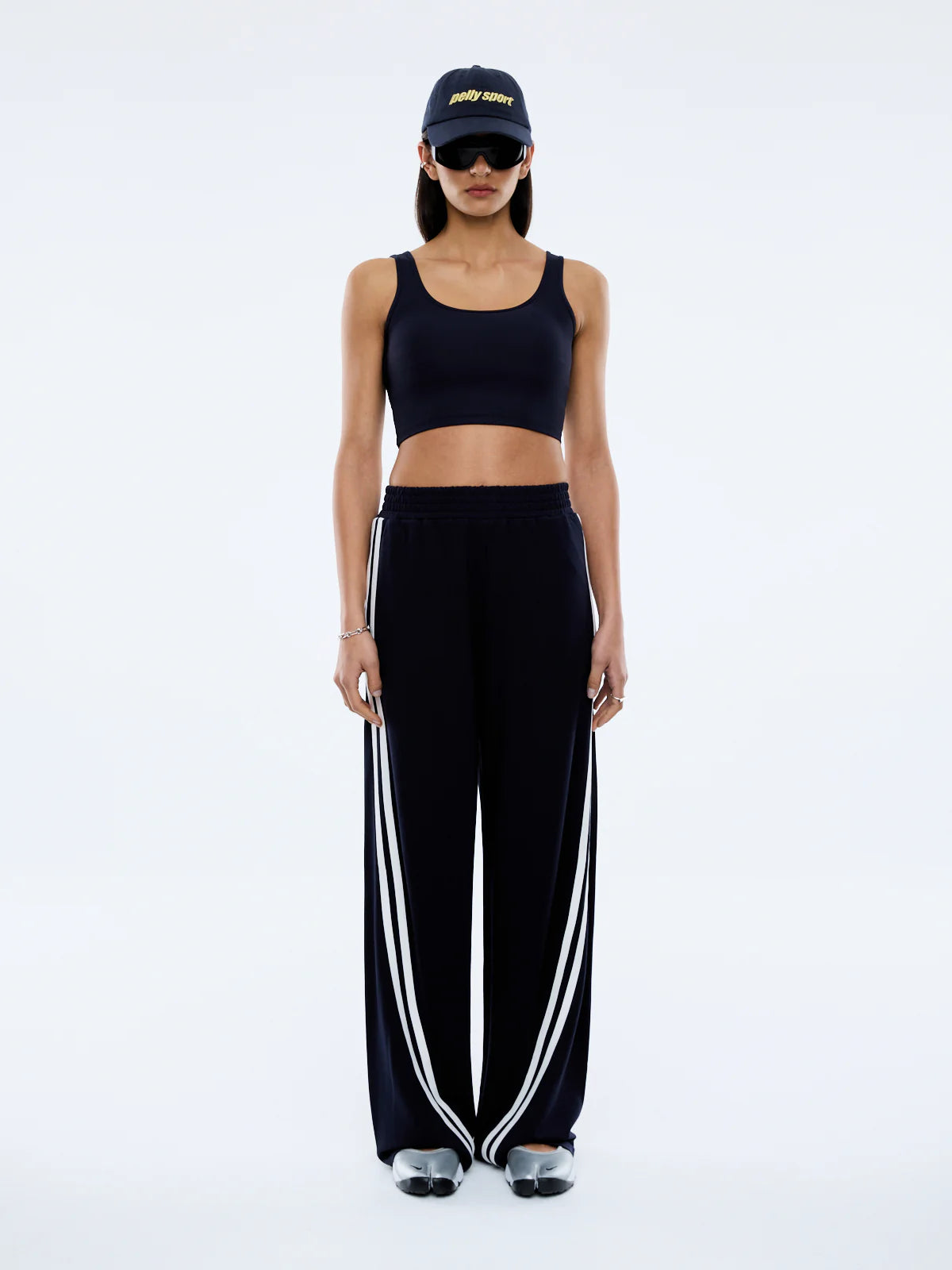Valentina Stripe Pant - Navy