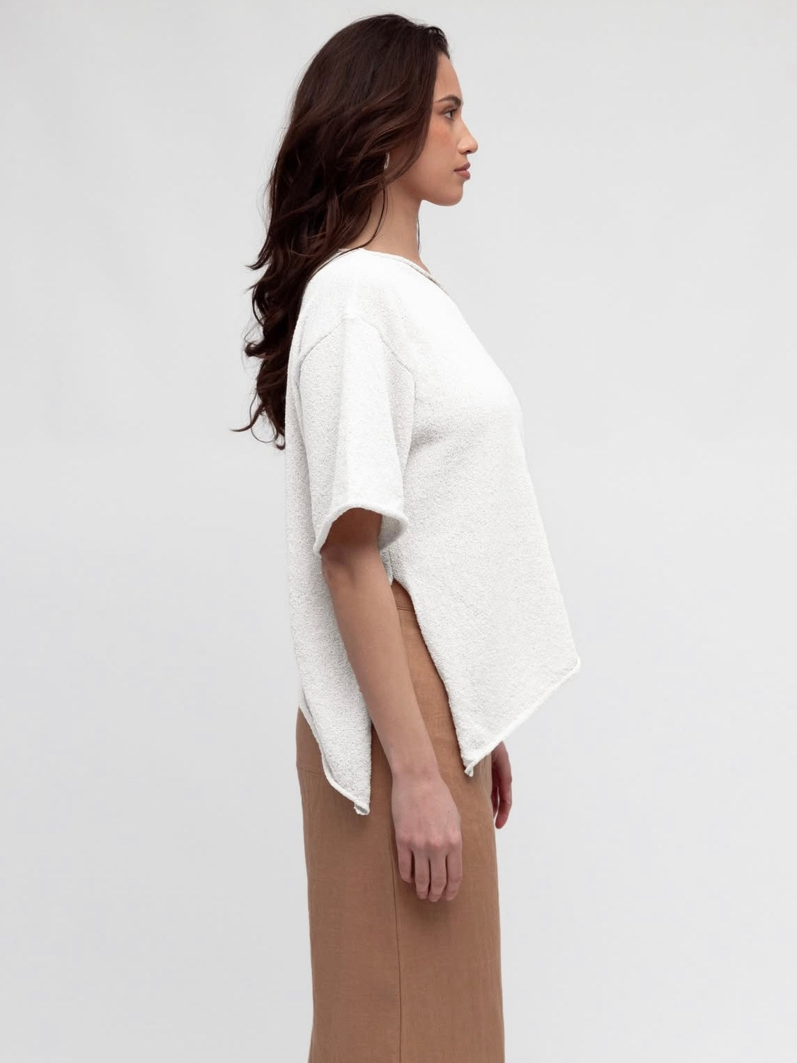 Rhea Knit Tee - White