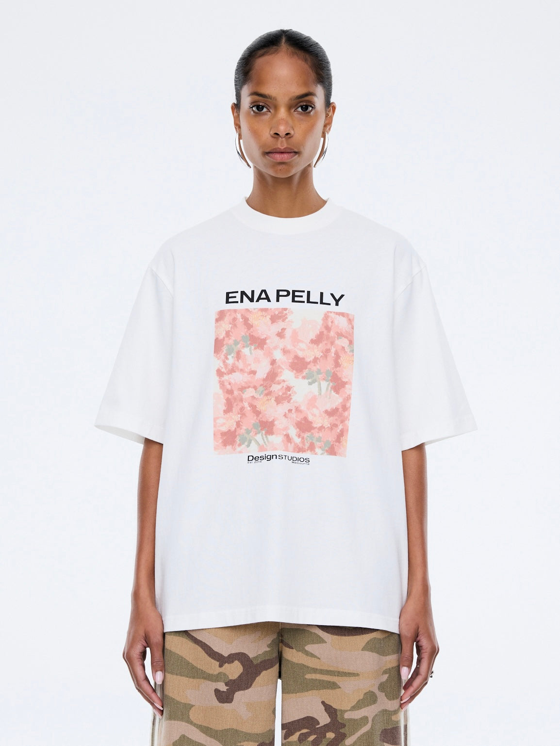 Coral Floral Tee