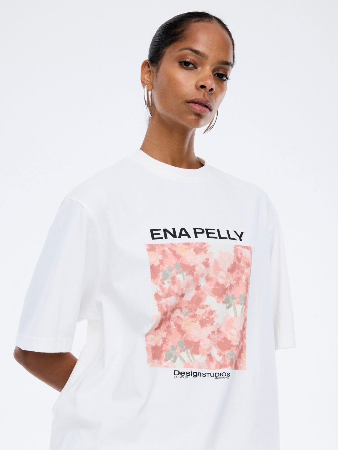 Coral Floral Tee