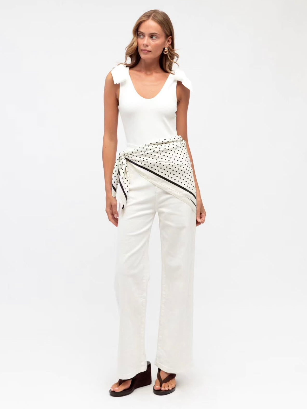 Nora Scarf - Black / White