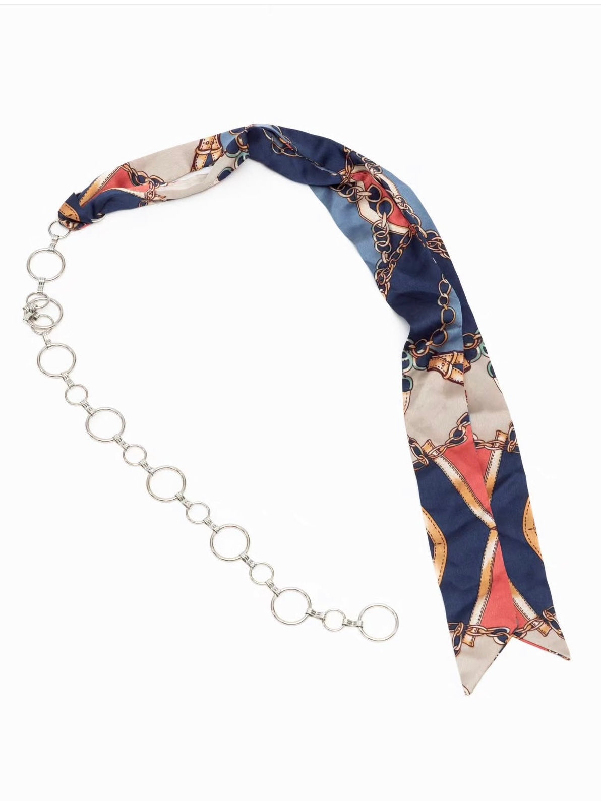 Poppy Chain Belt - Blue