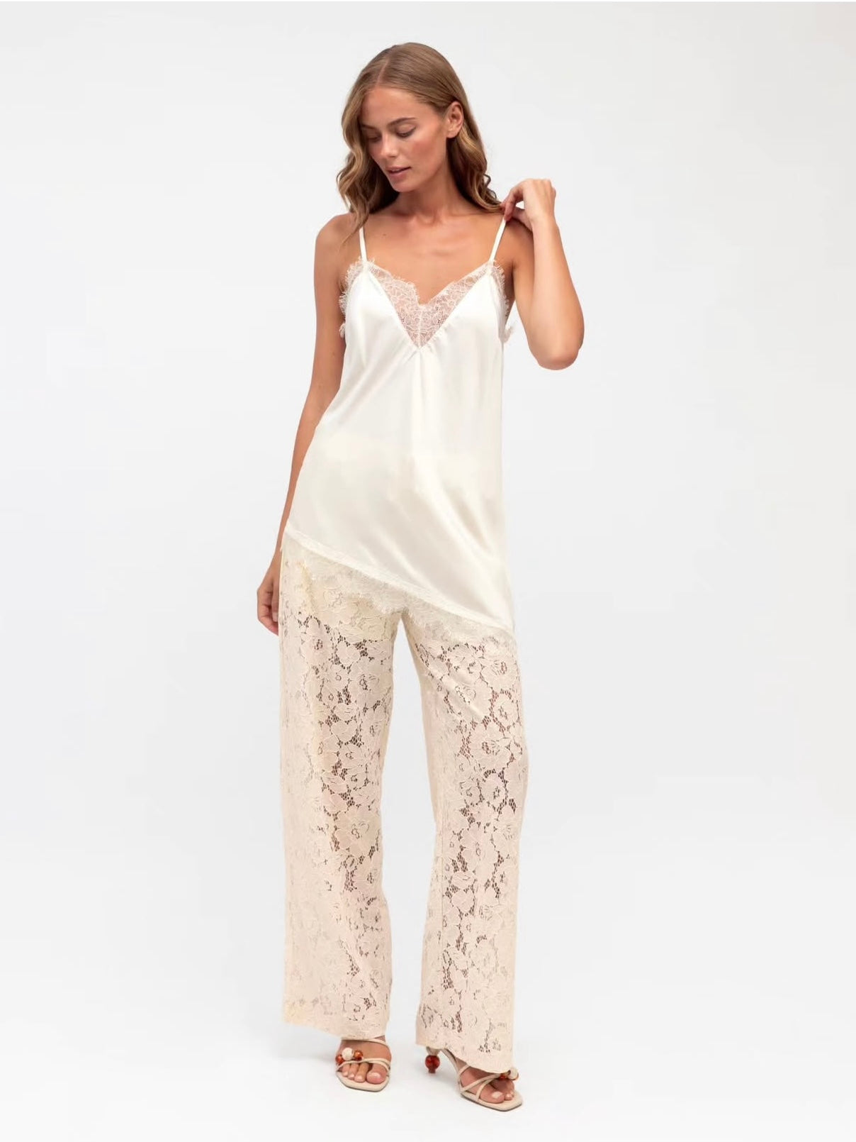 Zoe Lace Top - Ivory