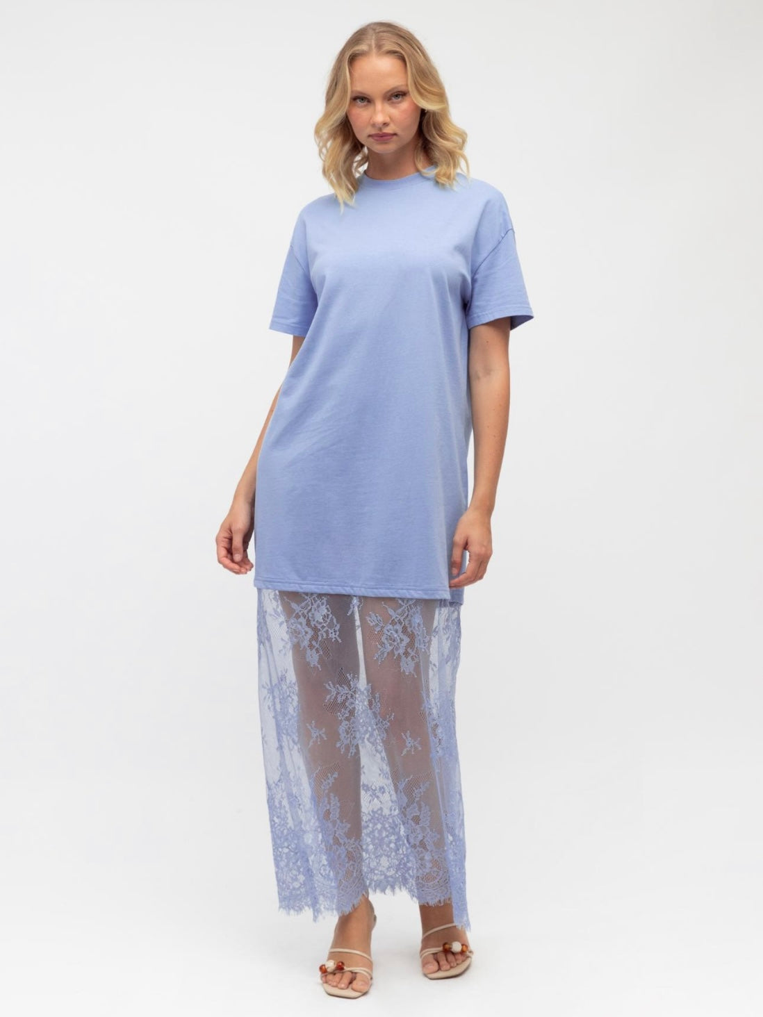 Anika Lace Dress - Blue