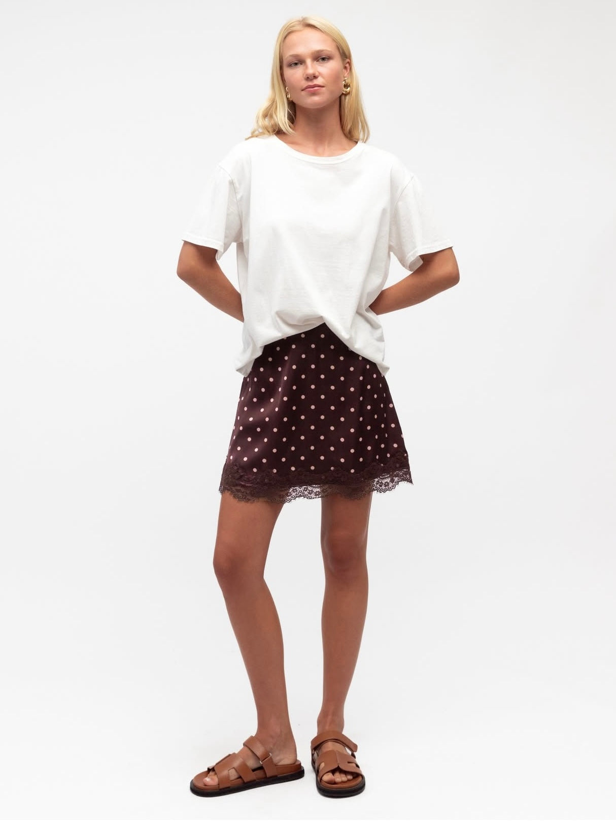 Tasha Spot Mini Skirt