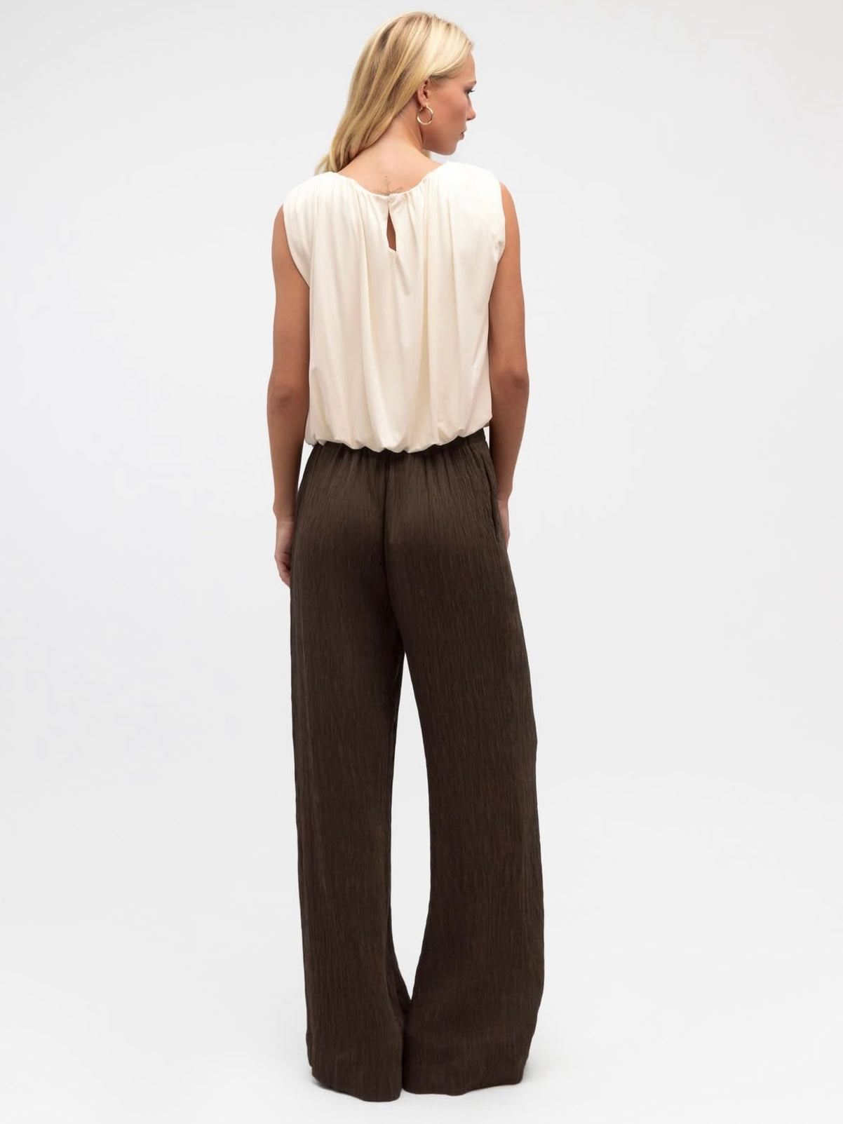 Shae Bubble Hem Top - White