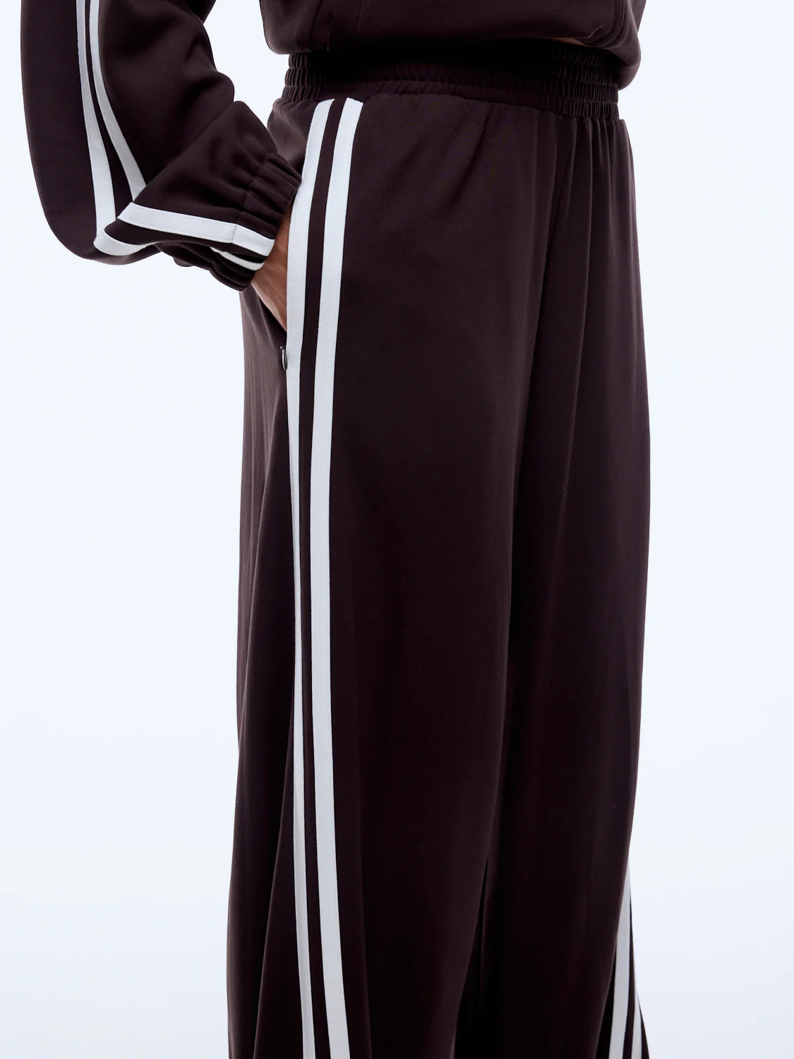 Valentina Stripe Pant - Cocoa