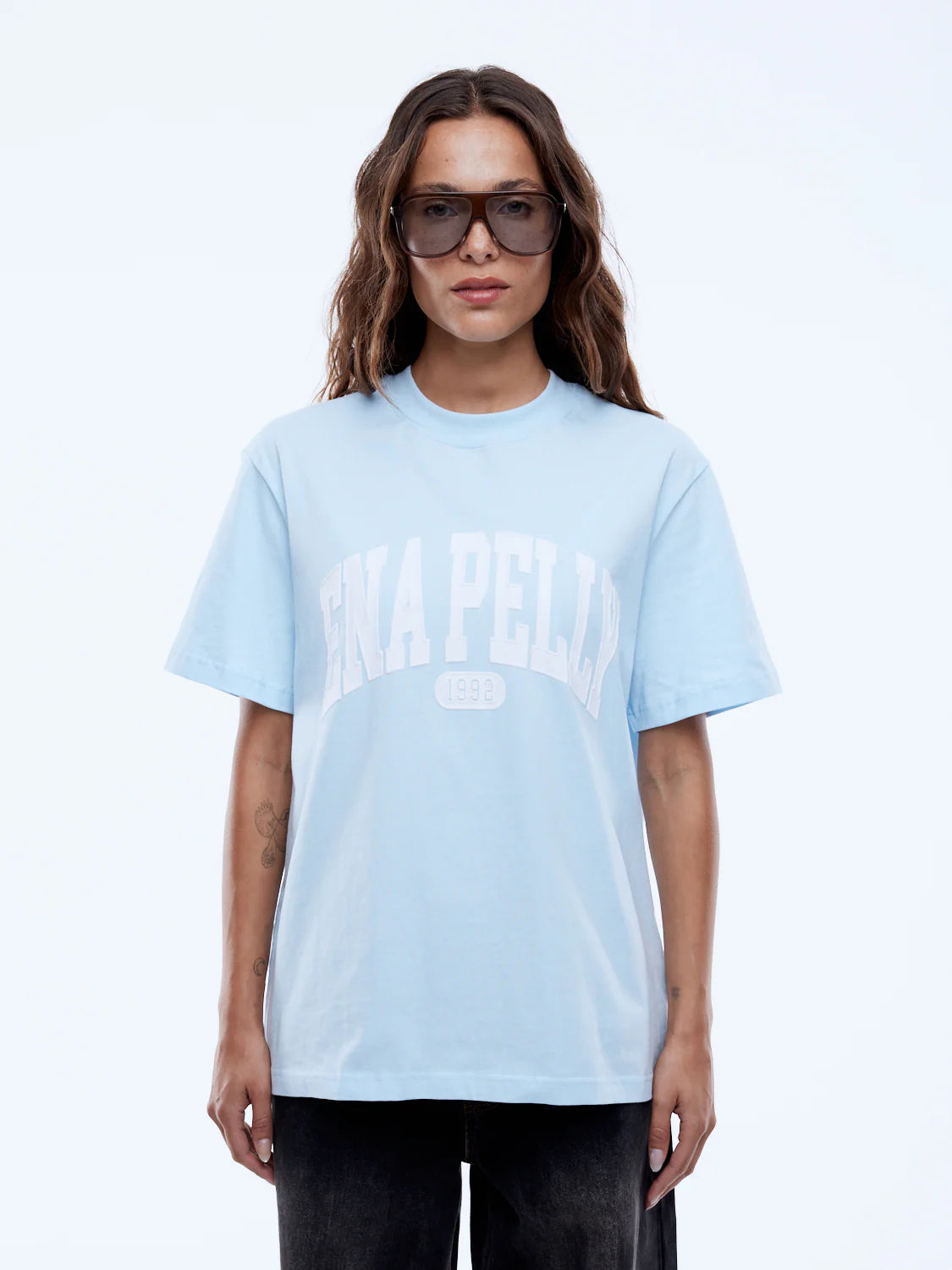 Collegiate Tee - Light Blue