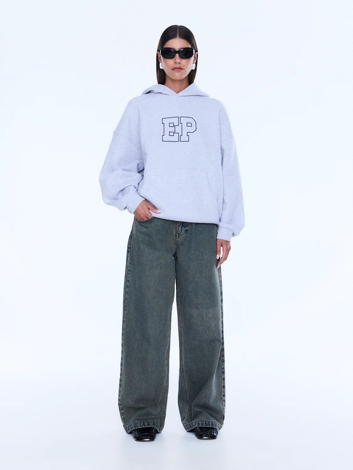 Cassie Oversized Hoodie - Grey