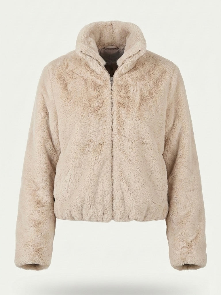 Phoebe Teddy Bomber - Beige