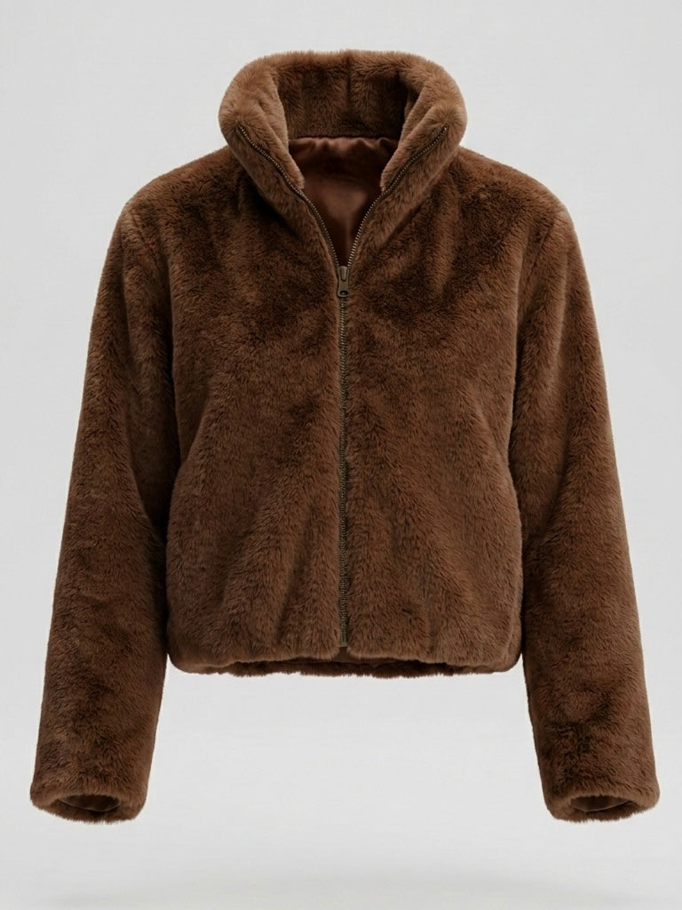 Phoebe Teddy Bomber - Tan