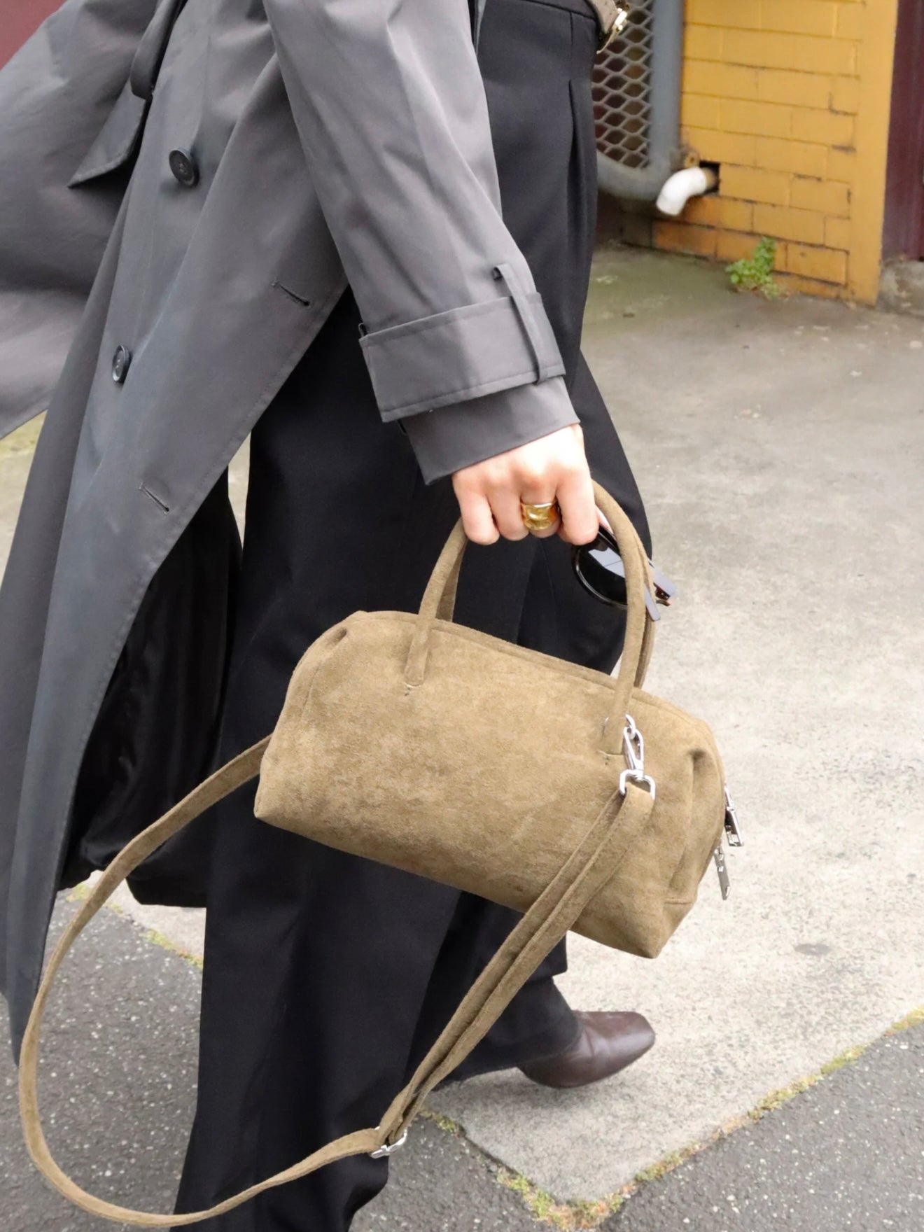 Tory Bag - Olive Suede