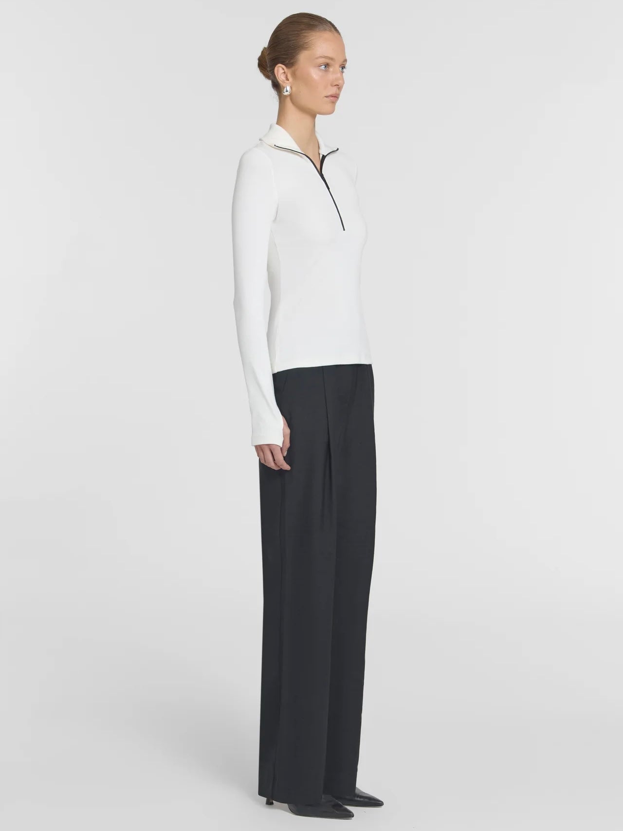 Summit Rib Turtleneck - Ivory