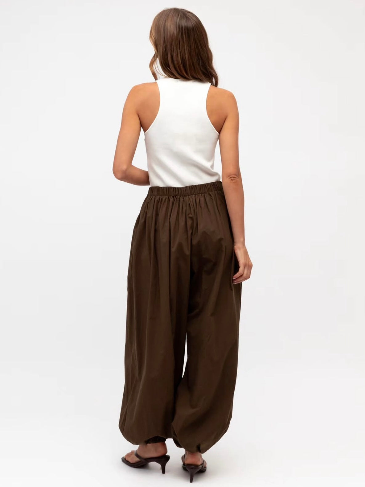 Aria Balloon Pant - Chocolate