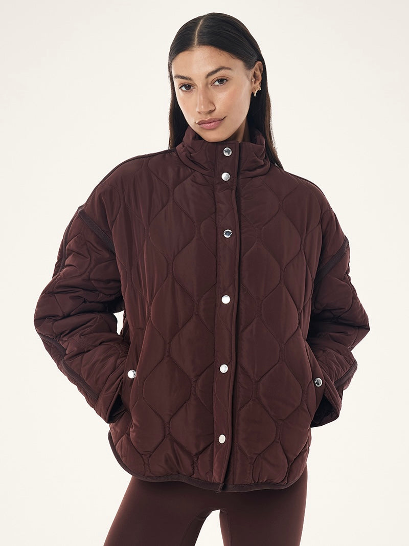 Surge Quilt Jacket - Mahogany