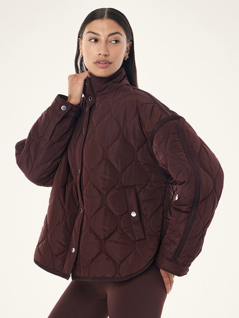 Surge Quilt Jacket - Mahogany