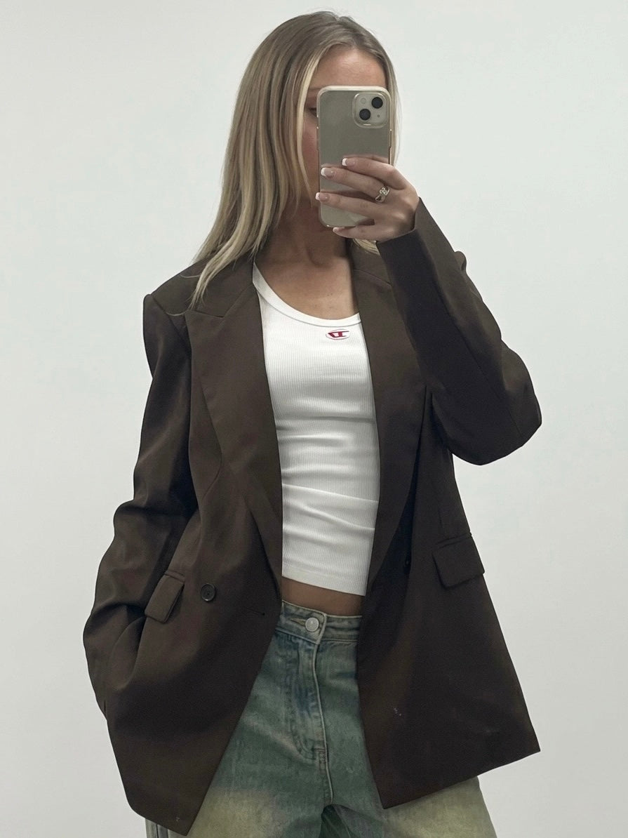 Gabby Blazer - Chocolate