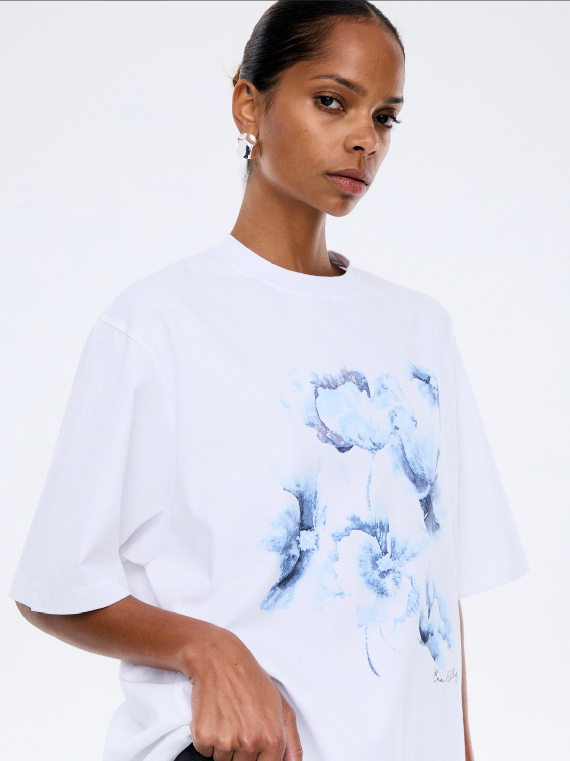 Sophia Relaxed Tee - White