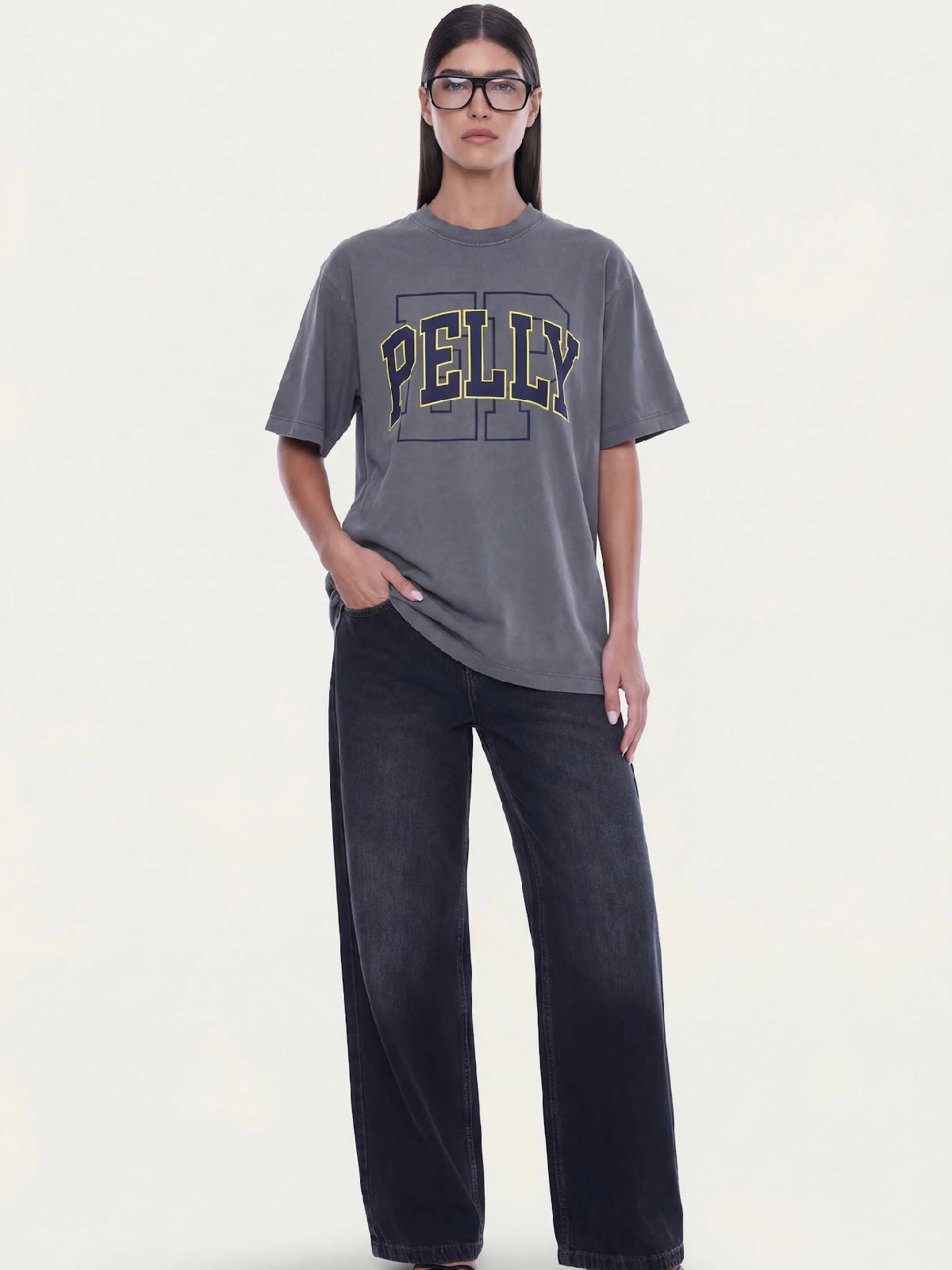 Sophia Relaxed Tee - Washed Grey