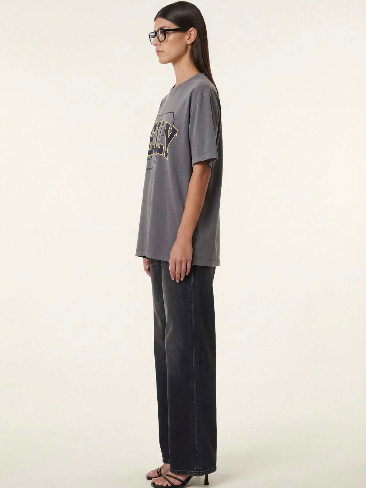 Sophia Relaxed Tee - Washed Grey