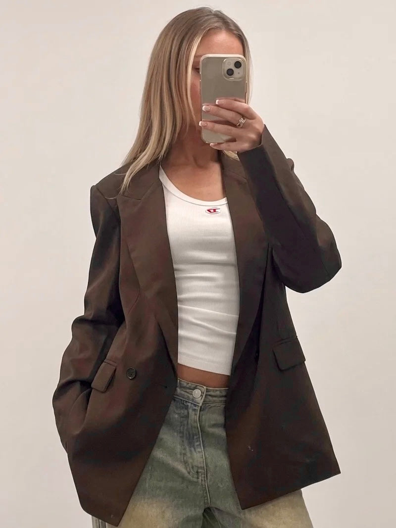 Gabby Blazer - Chocolate