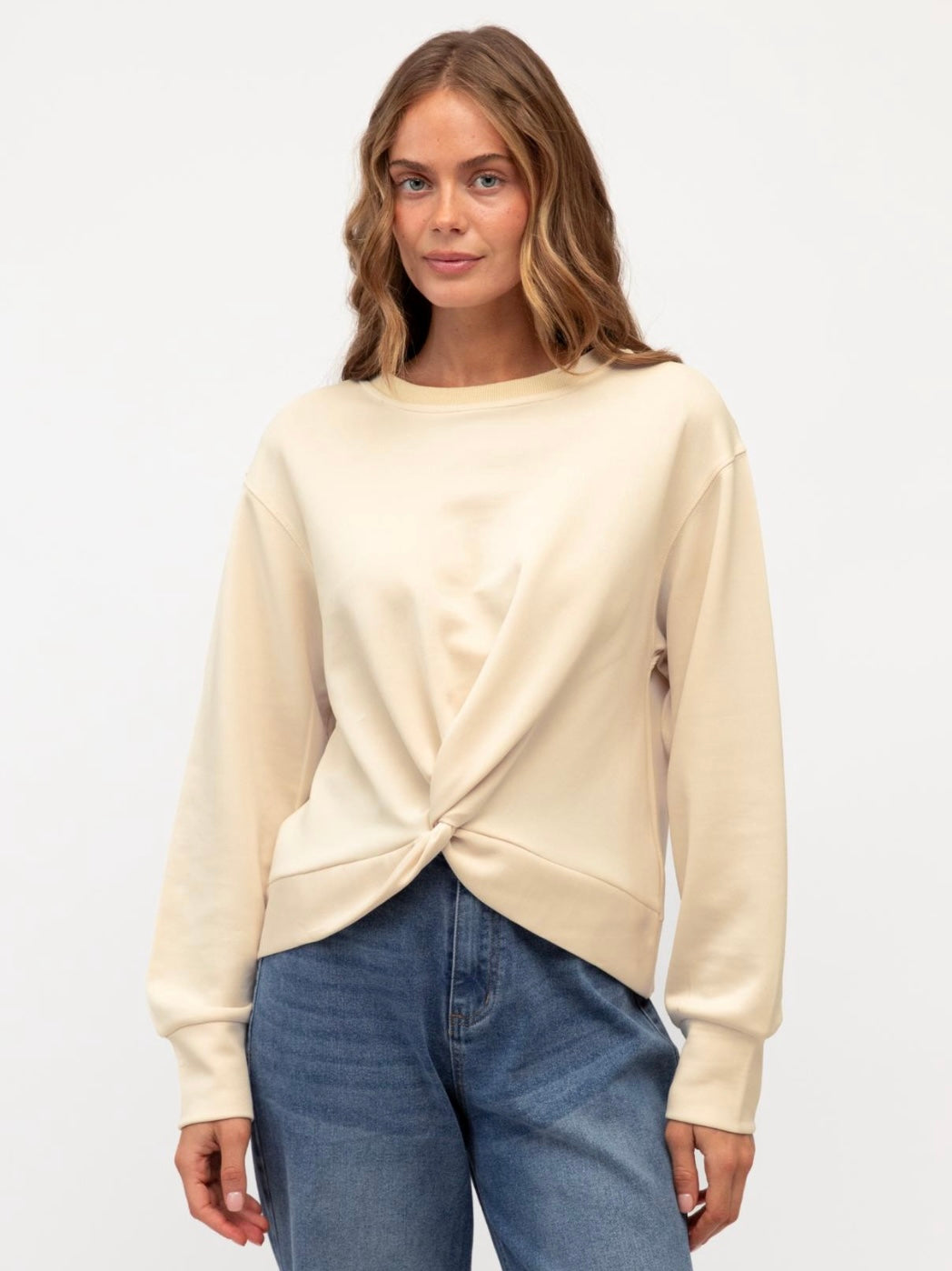 Milla Twist Sweat - Oatmeal