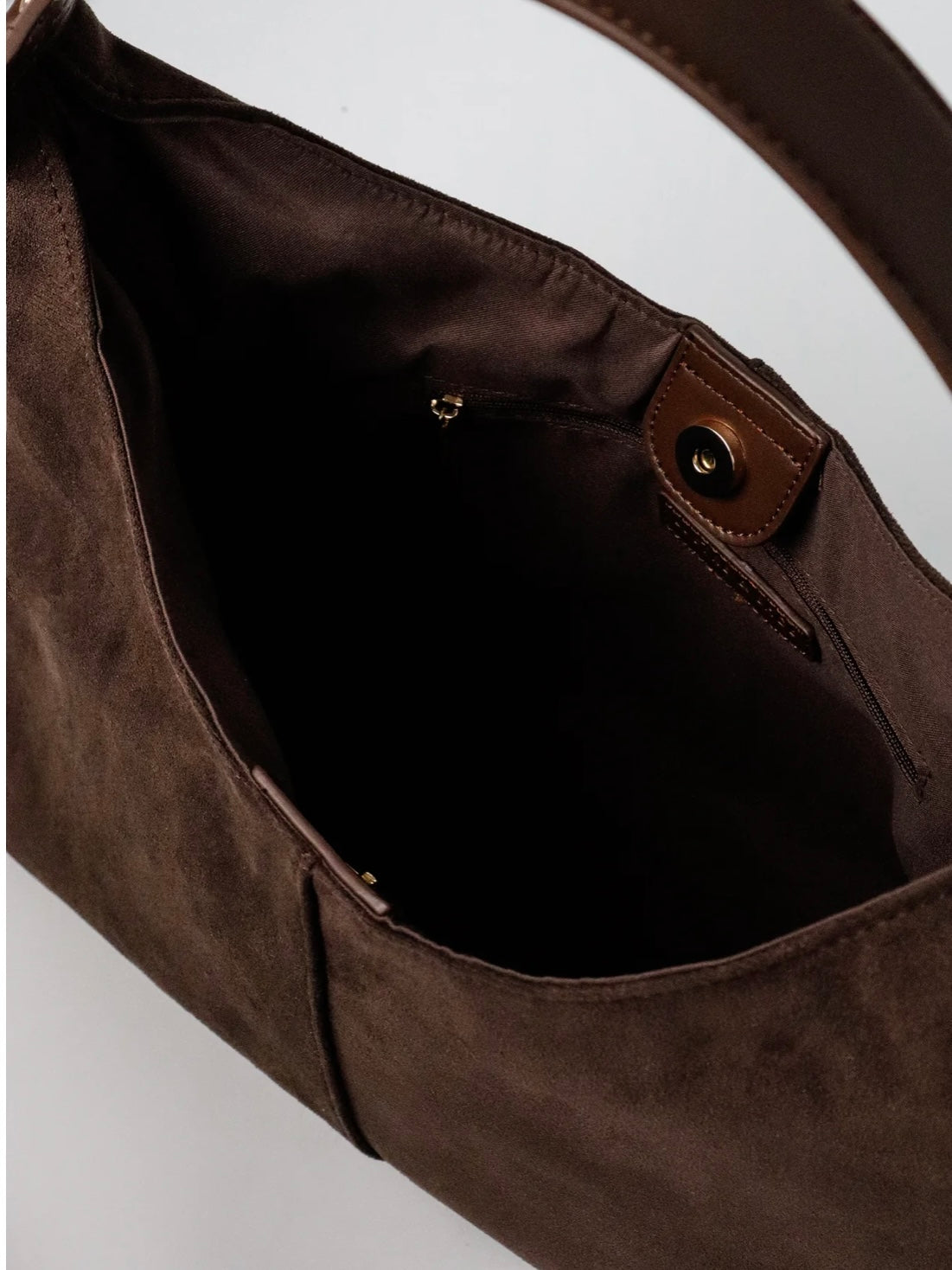 Remy Suede Bag - Chocolate