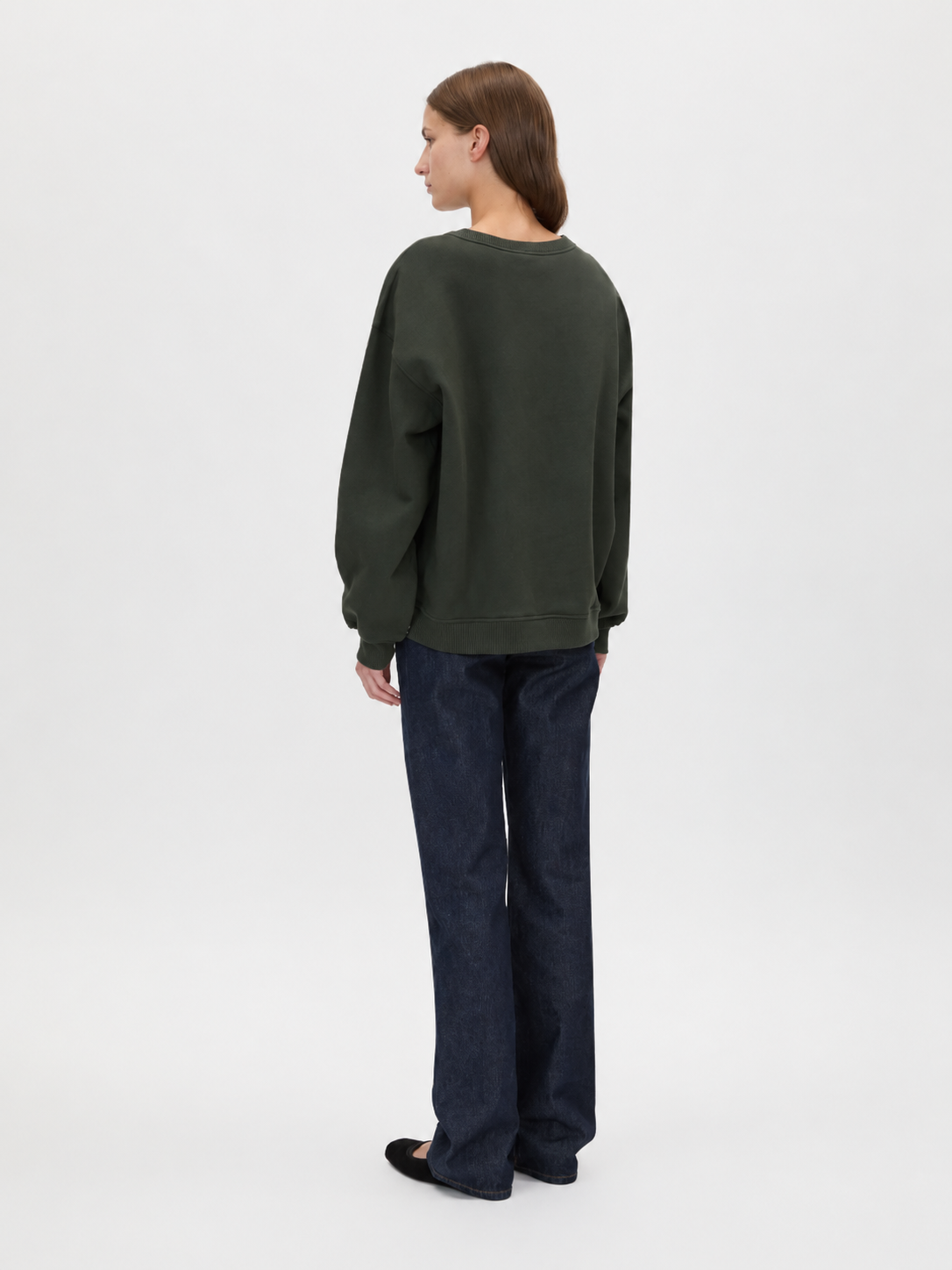 Anca Graphic Sweater - Bottle Green