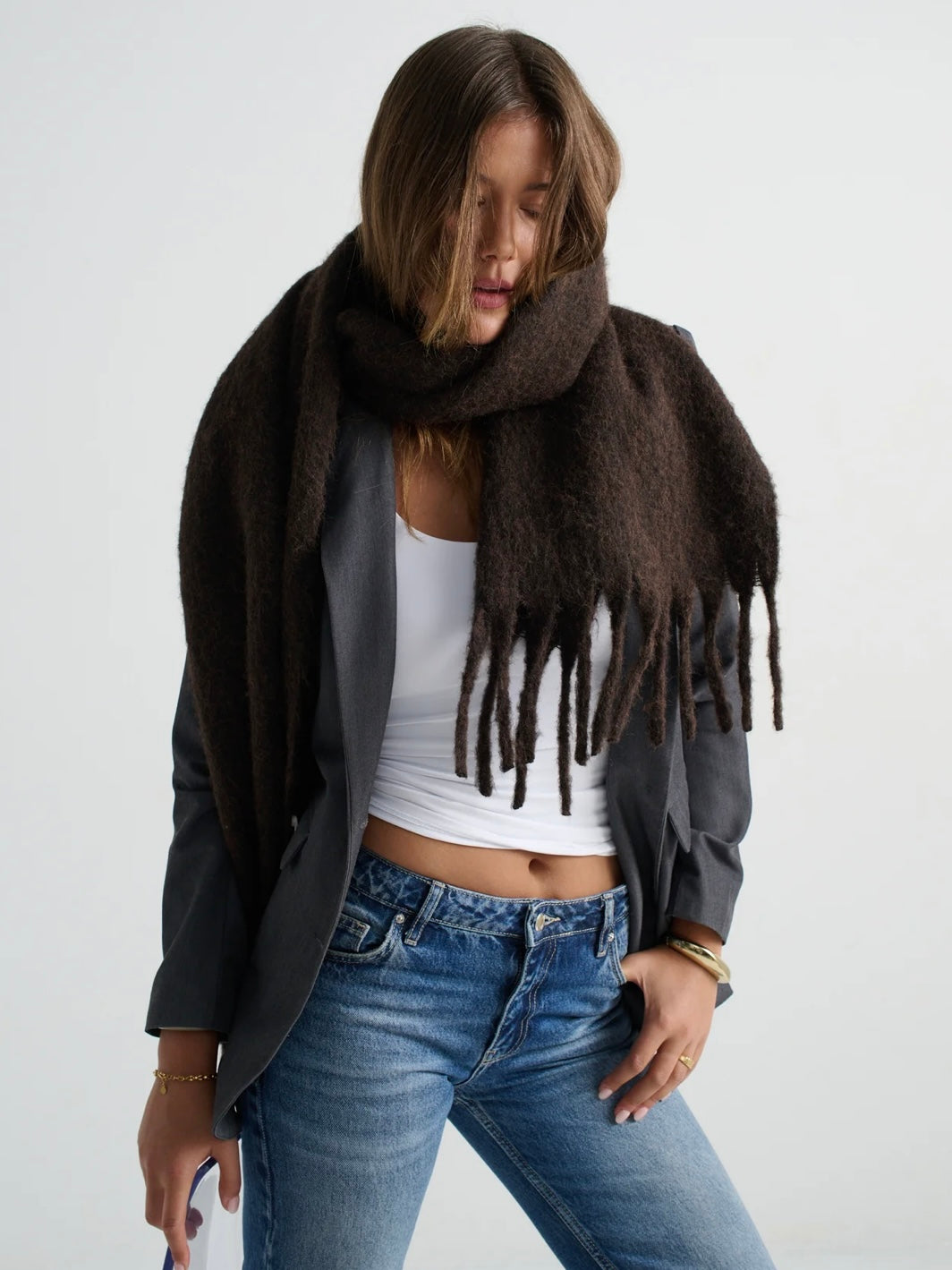 Betty  Scarf - Chocolate