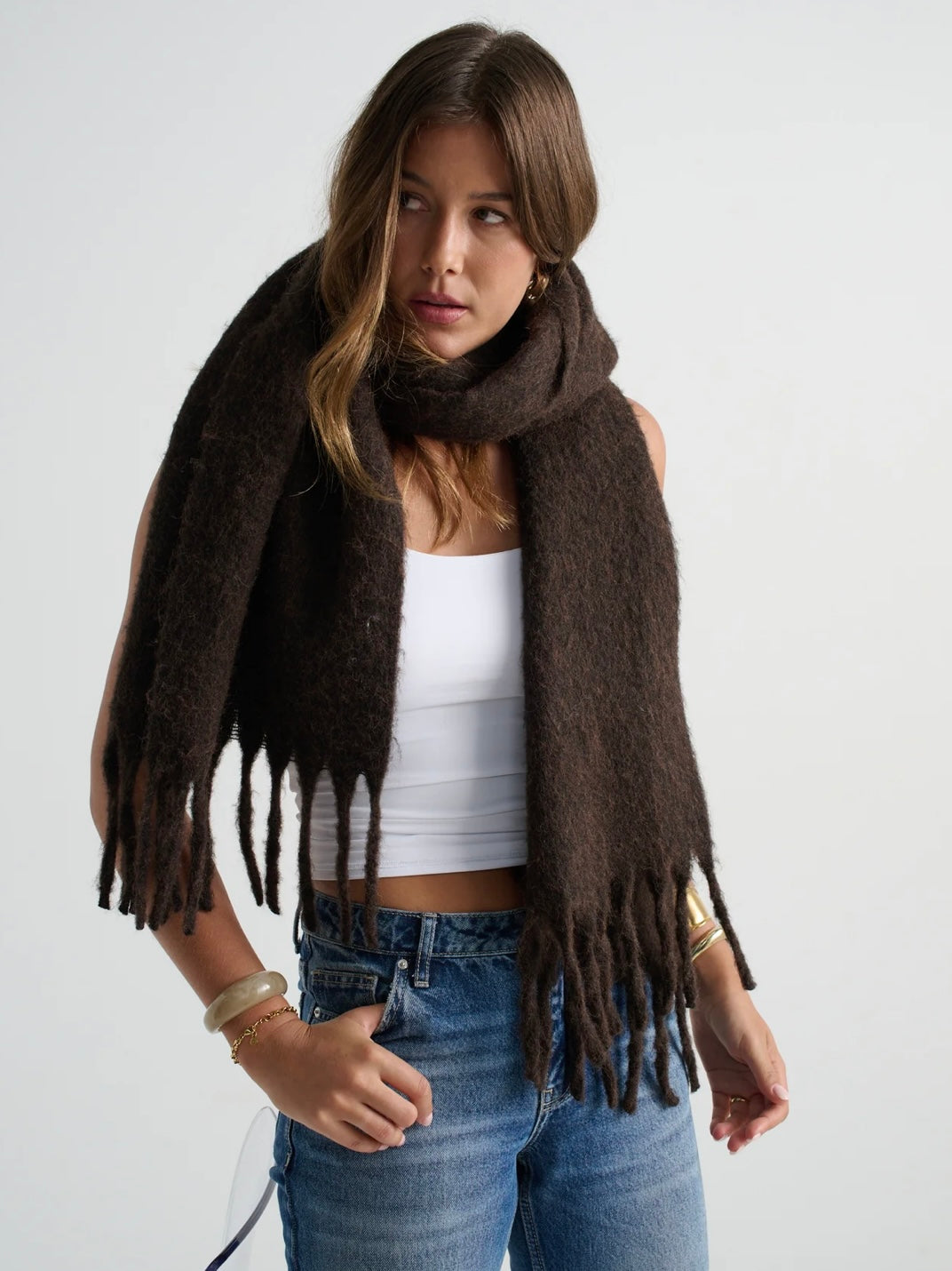Betty  Scarf - Chocolate