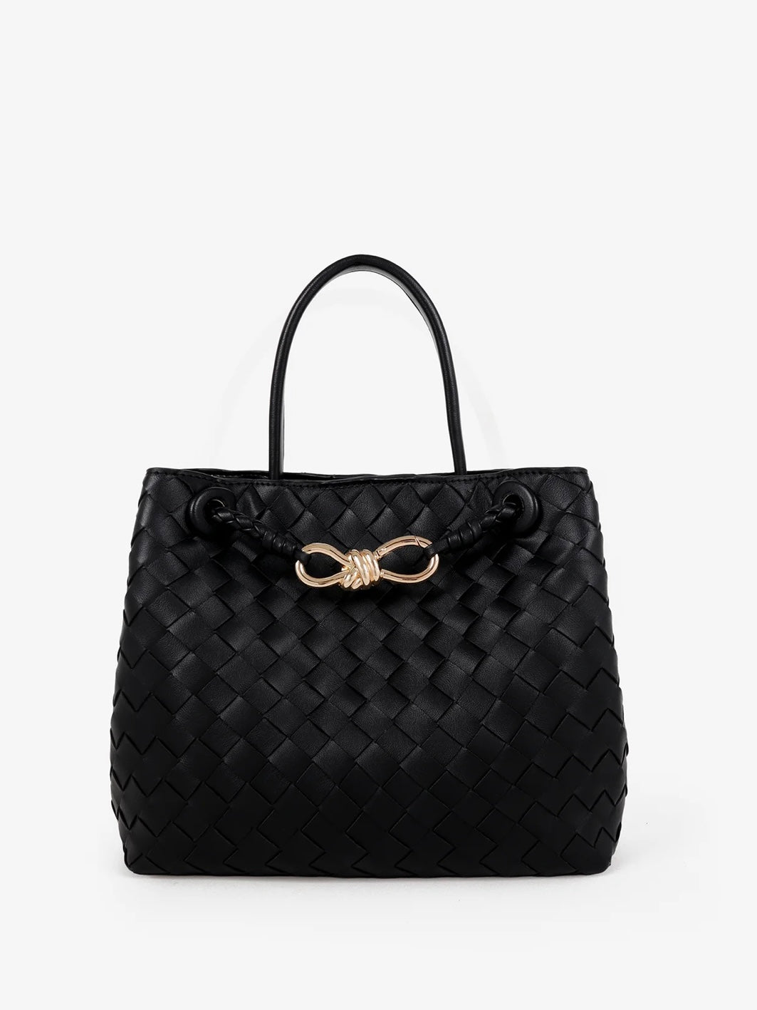 Lola Woven Bag - Black