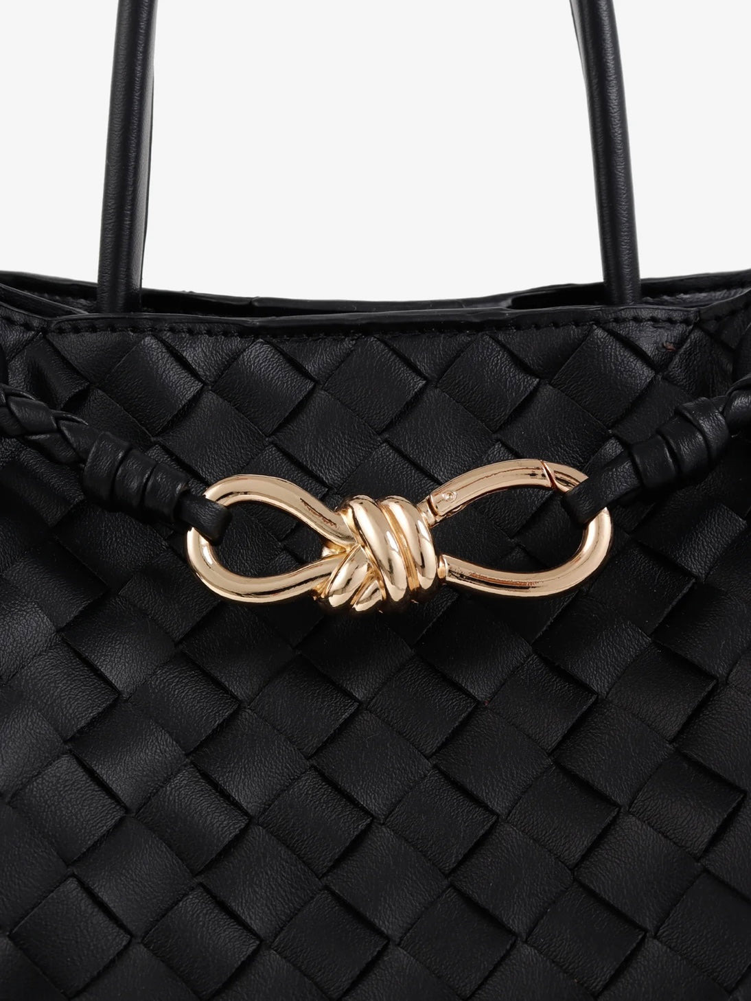 Lola Woven Bag - Black