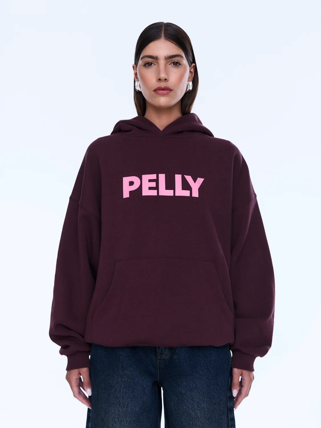 Cassie Oversized Hoodie - Cherry