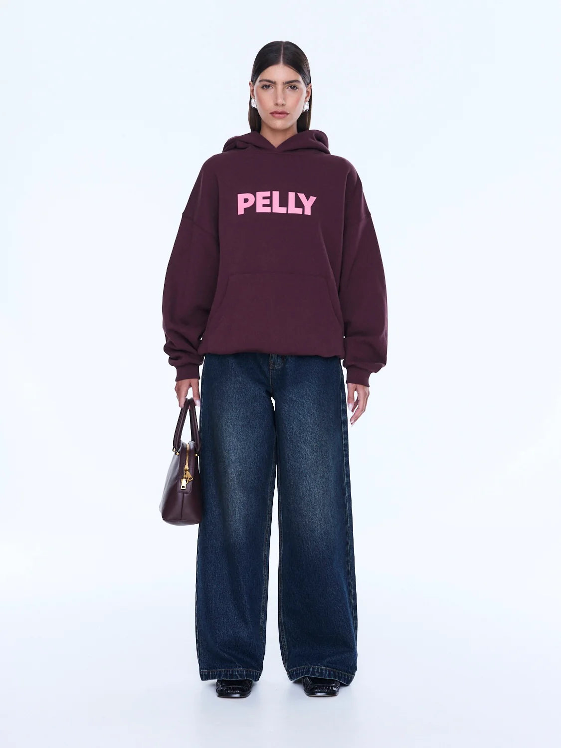 Cassie Oversized Hoodie - Cherry
