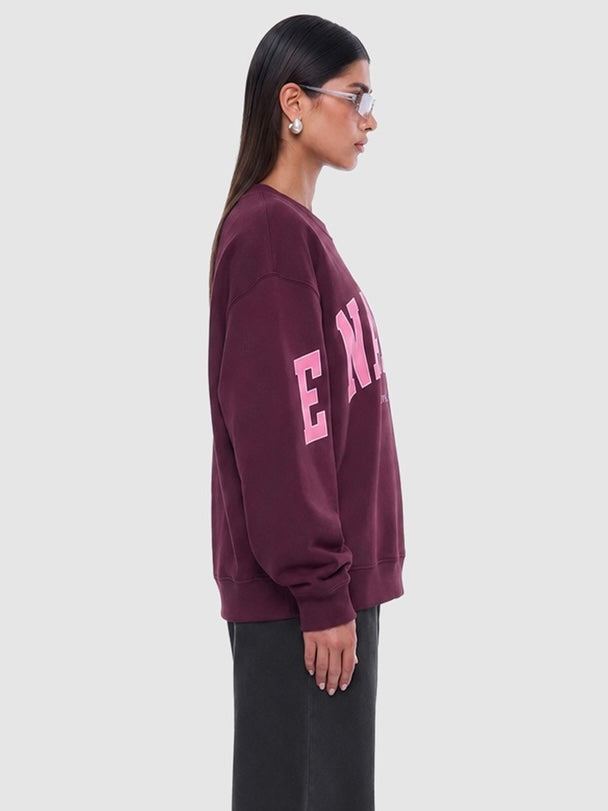 Mila Oversized Sweater - Cherry