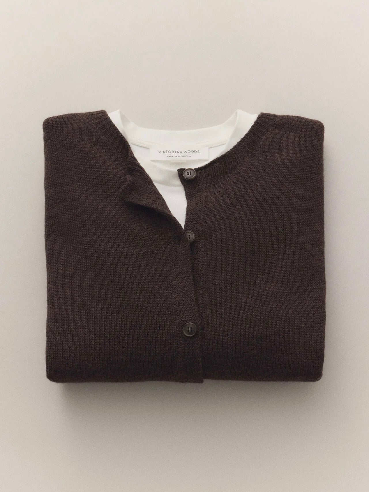 Hart Merino Cardigan - Chocolate