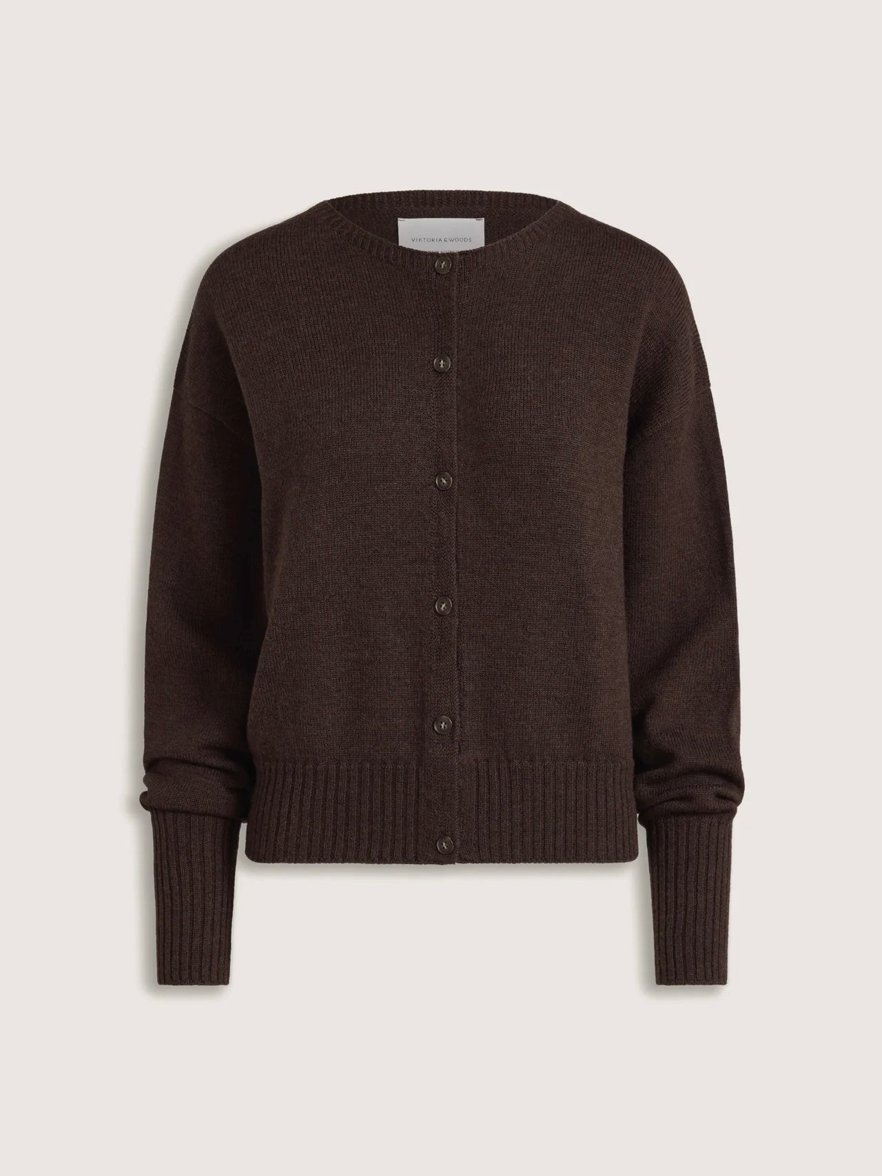 Hart Merino Cardigan - Chocolate