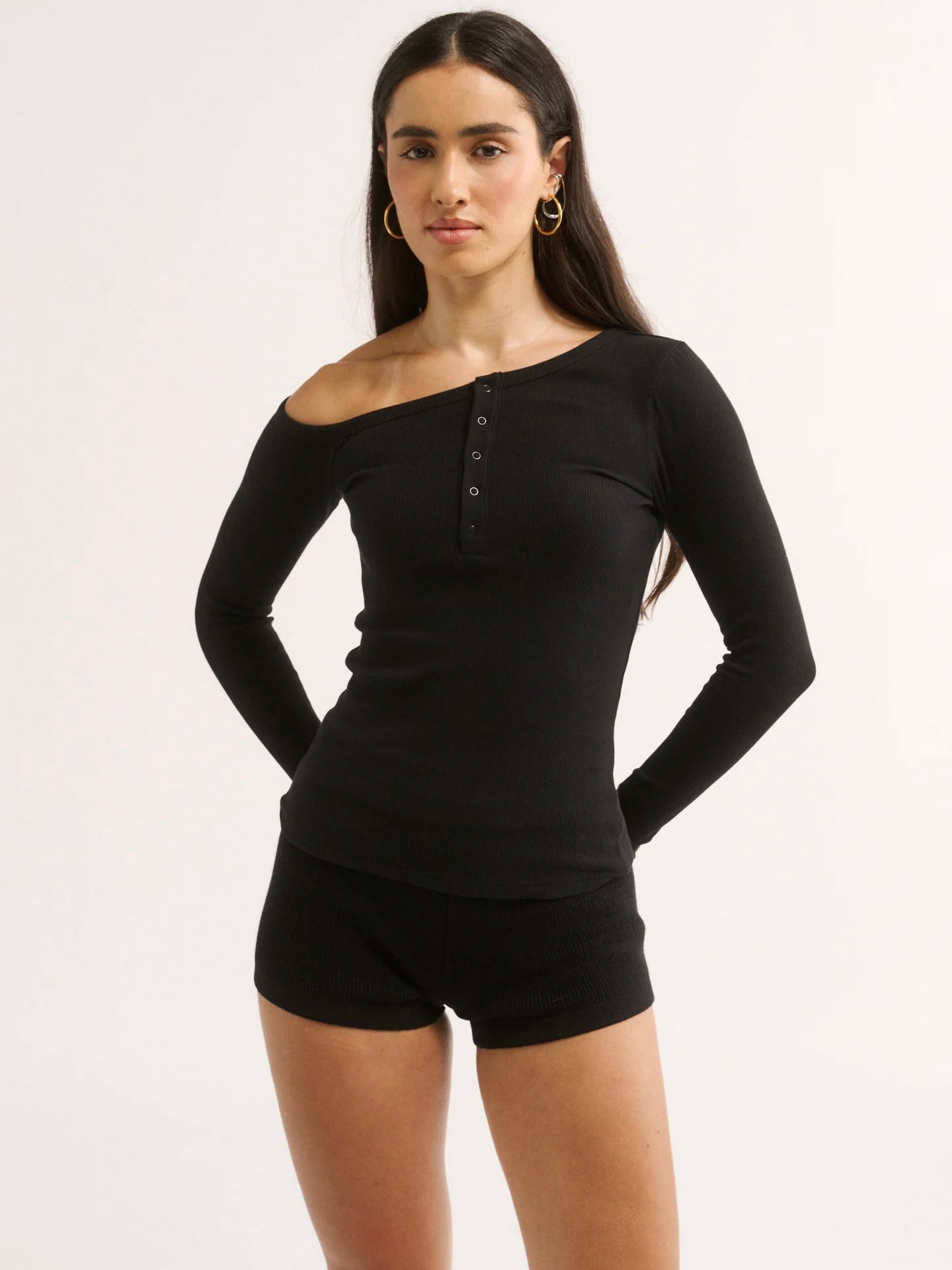 Cobie Off Shoulder Top - Black