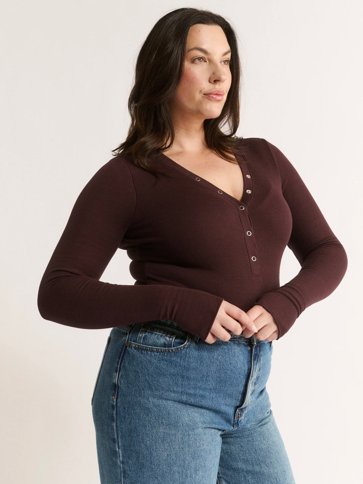 Nola Bodysuit - Cabernet