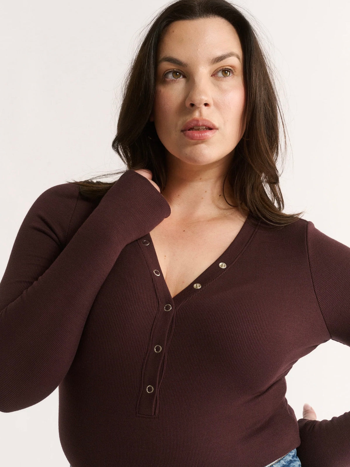 Nola Bodysuit - Cabernet