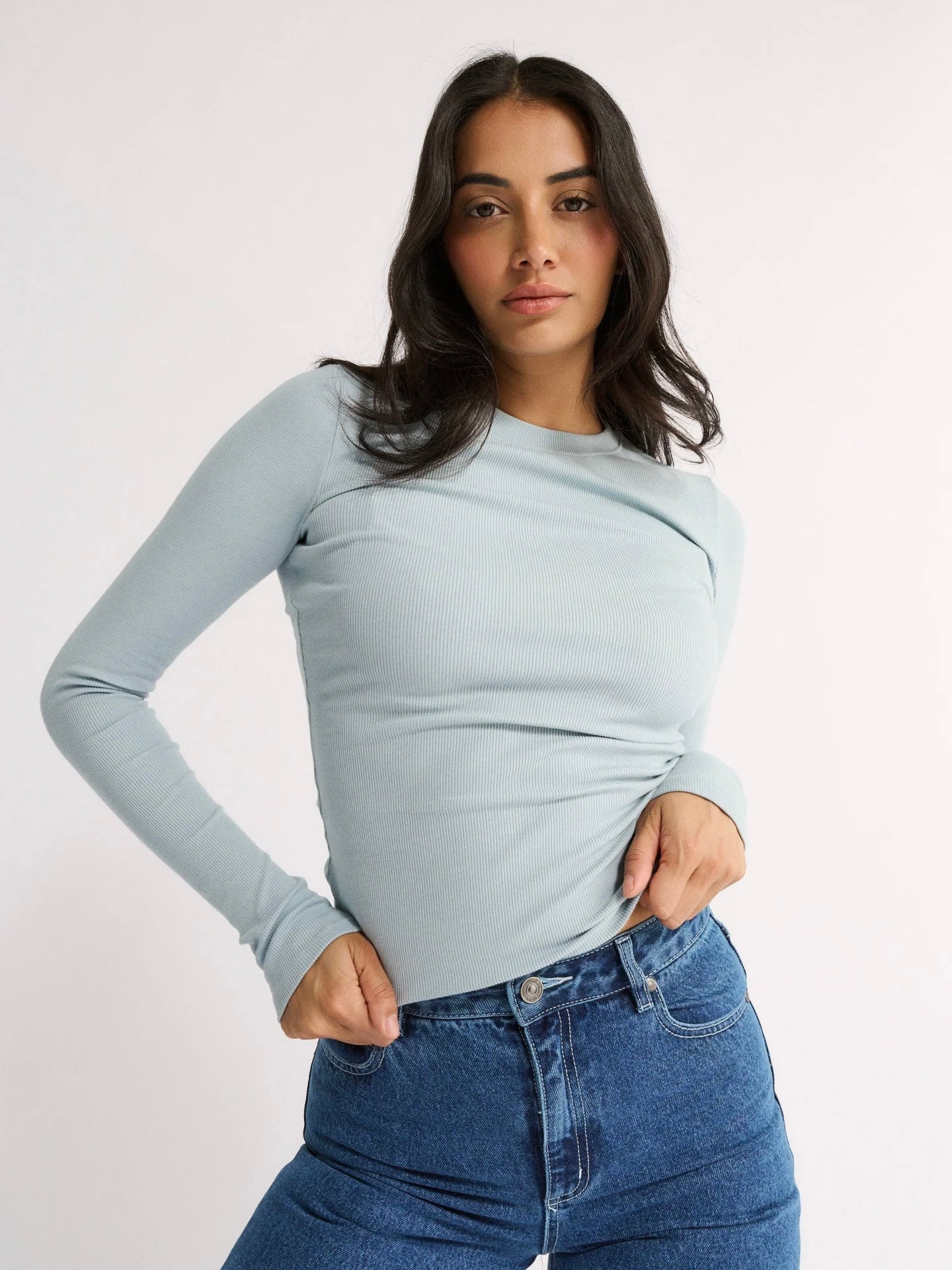 Carina Top - Stone Blue